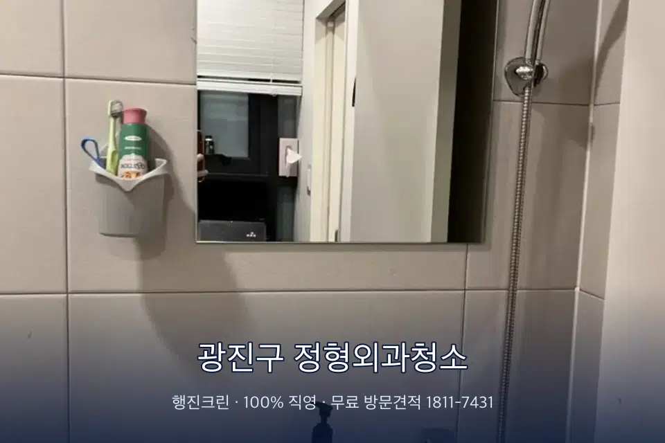 광진구 정형외과청소 병원 화장실 세면대 살균